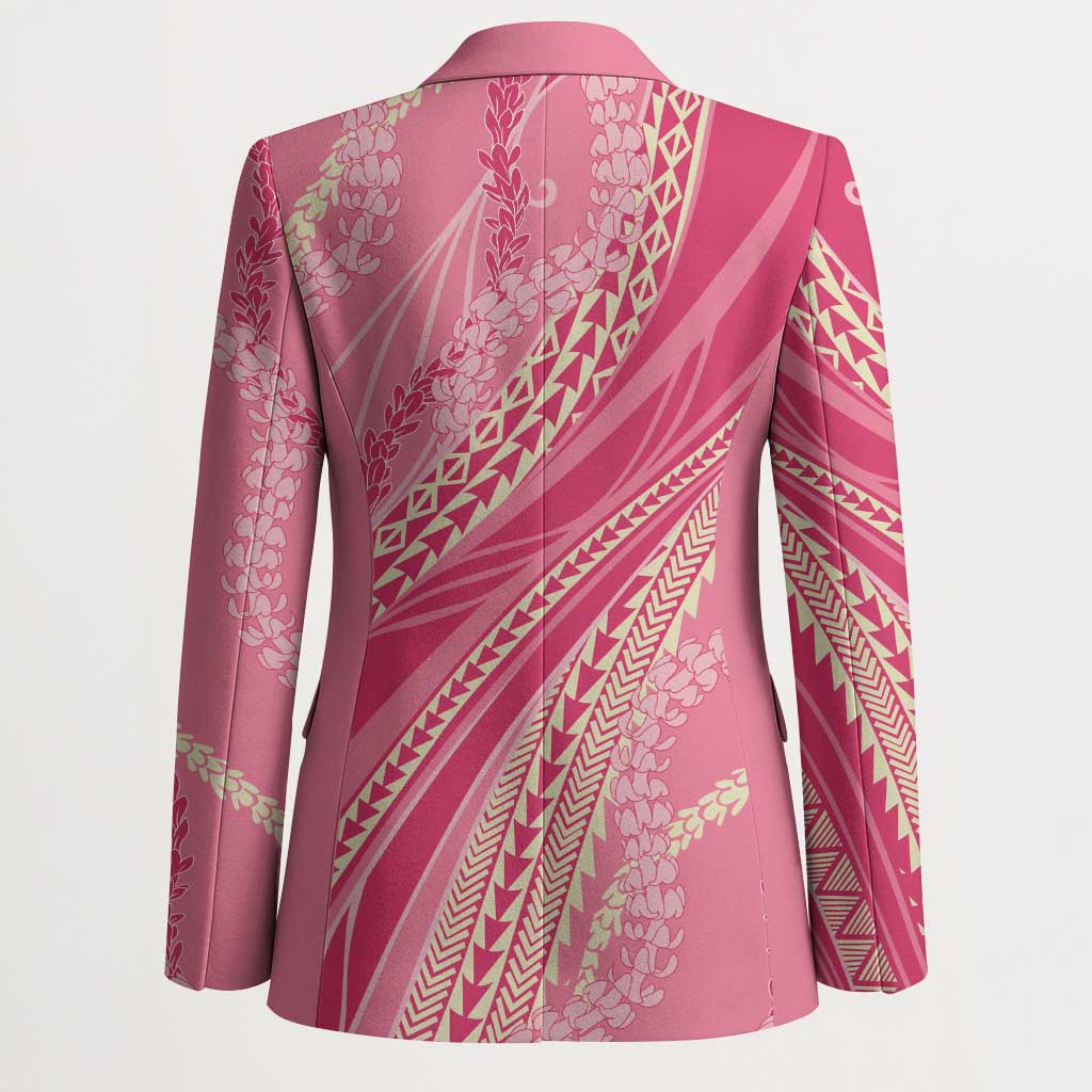 Polynesian Puakeniken Pikake Twisted Lei Blazer Rose Pink - Polynesian Pride