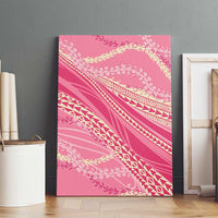 Polynesian Puakeniken Pikake Twisted Lei Canvas Wall Art Rose Pink - Polynesian Pride