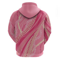 Polynesian Puakeniken Pikake Twisted Lei Hoodie Rose Pink - Polynesian Pride