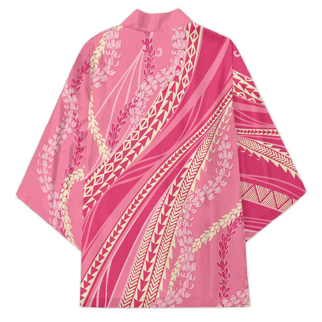 Polynesian Puakeniken Pikake Twisted Lei Kimono Rose Pink - Polynesian Pride
