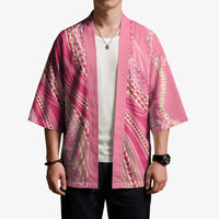 Polynesian Puakeniken Pikake Twisted Lei Kimono Rose Pink - Polynesian Pride