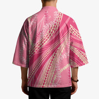 Polynesian Puakeniken Pikake Twisted Lei Kimono Rose Pink - Polynesian Pride