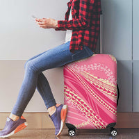 Polynesian Puakeniken Pikake Twisted Lei Luggage Cover Rose Pink - Polynesian Pride