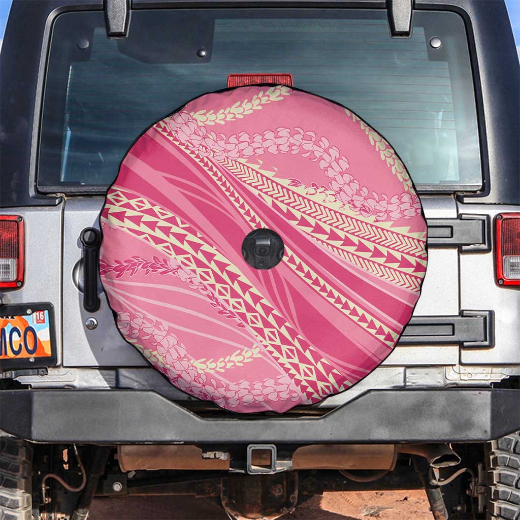 Polynesian Puakeniken Pikake Twisted Lei Spare Tire Cover Rose Pink - Polynesian Pride