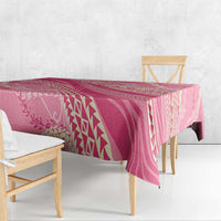 Polynesian Puakeniken Pikake Twisted Lei Tablecloth Rose Pink - Polynesian Pride