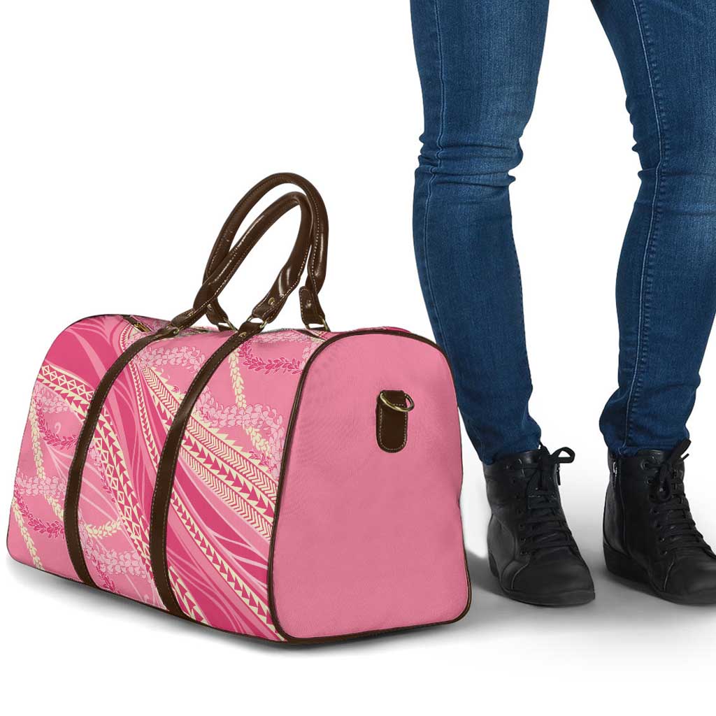 Polynesian Puakeniken Pikake Twisted Lei Travel Bag Rose Pink LT7 - Polynesian Pride