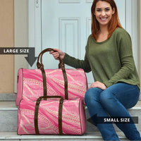 Polynesian Puakeniken Pikake Twisted Lei Travel Bag Rose Pink LT7 - Polynesian Pride