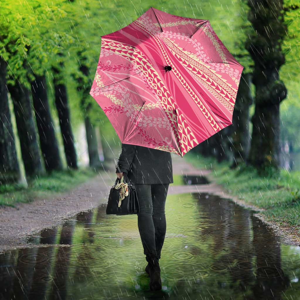 Polynesian Puakeniken Pikake Twisted Lei Umbrella Rose Pink LT7 - Polynesian Pride