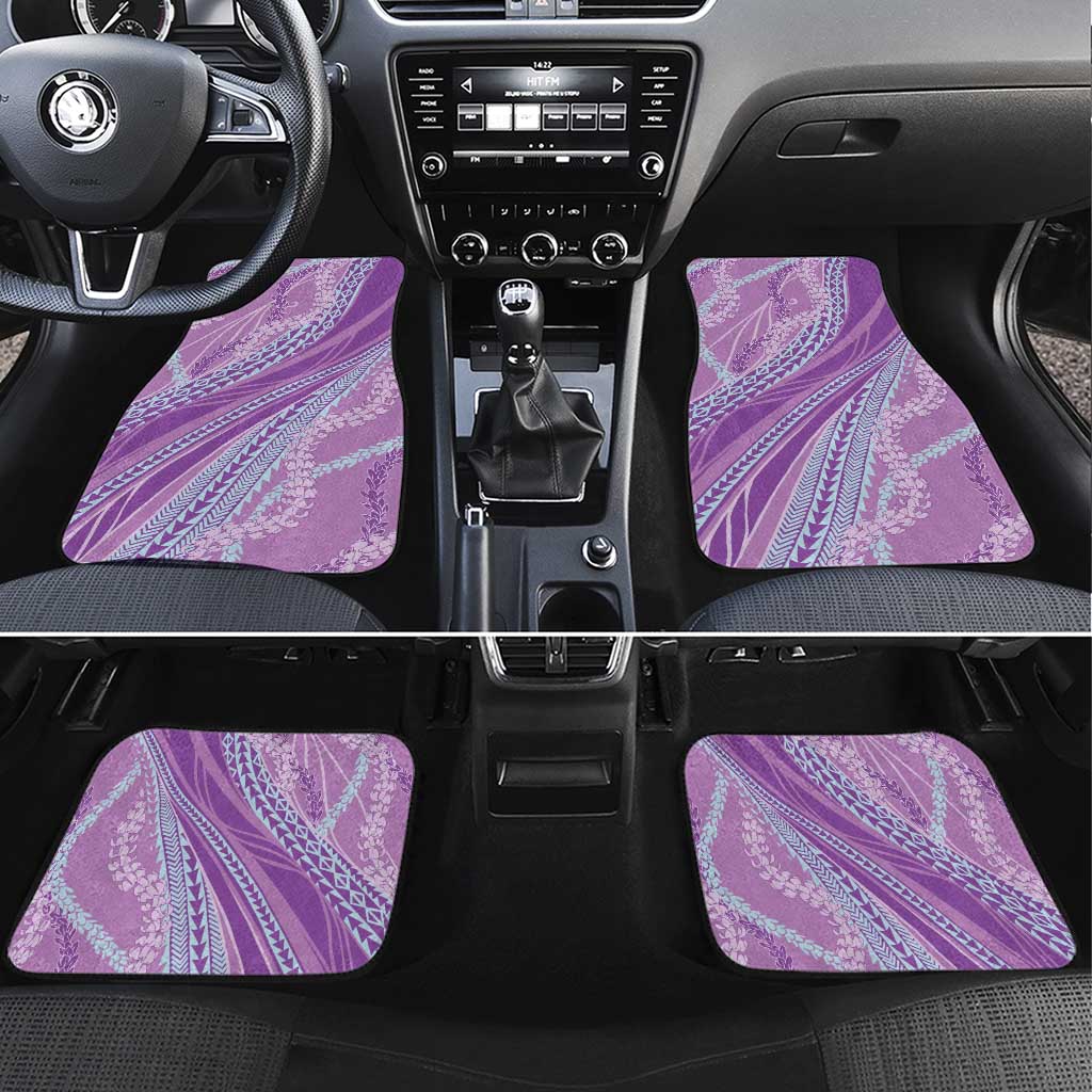 Polynesian Puakeniken Pikake Twisted Lei Car Mats Amethys - Polynesian Pride