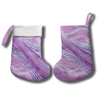 Polynesian Puakeniken Pikake Twisted Lei Christmas Stocking Amethys - Polynesian Pride