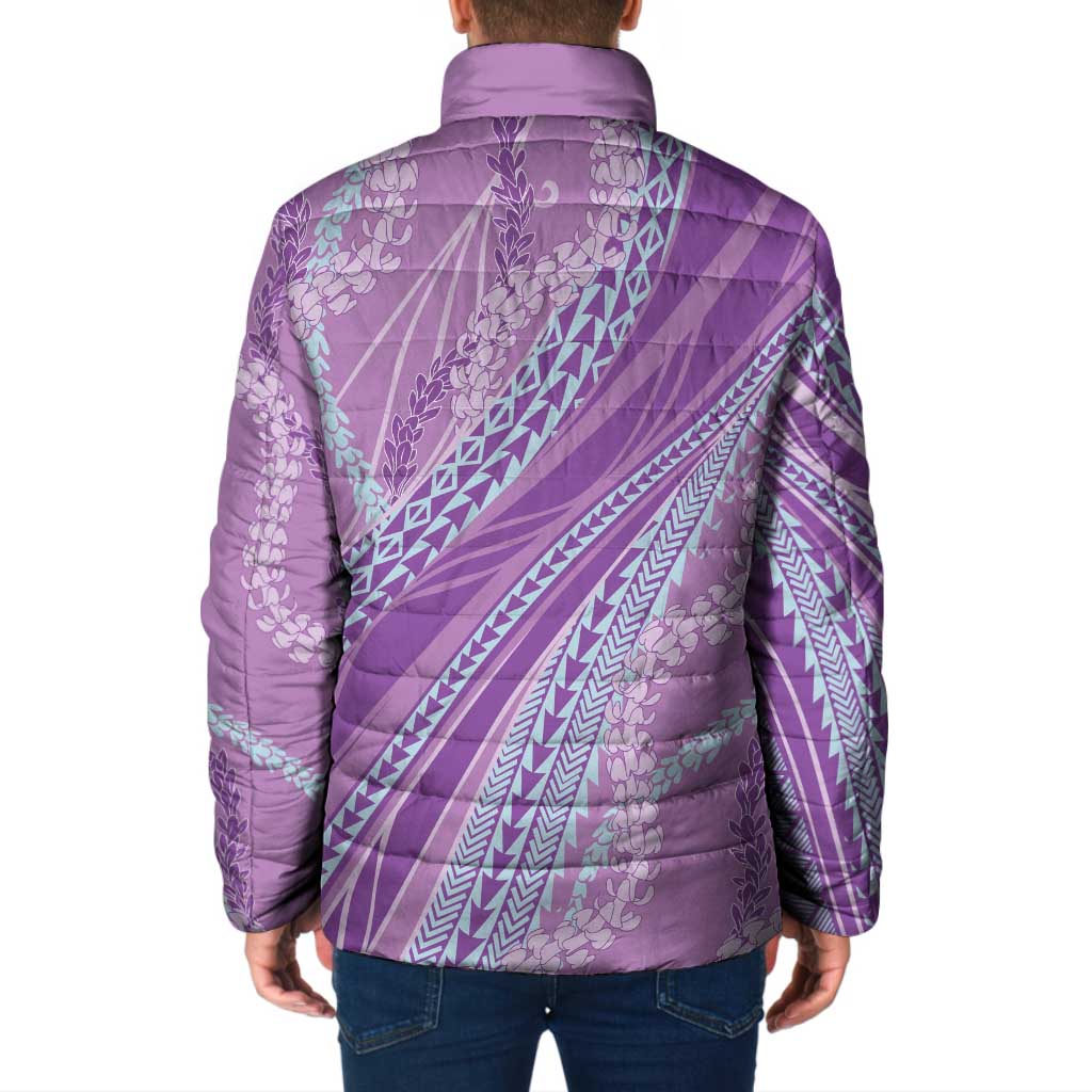 Polynesian Puakeniken Pikake Twisted Lei Padded Jacket Amethys LT7 - Polynesian Pride