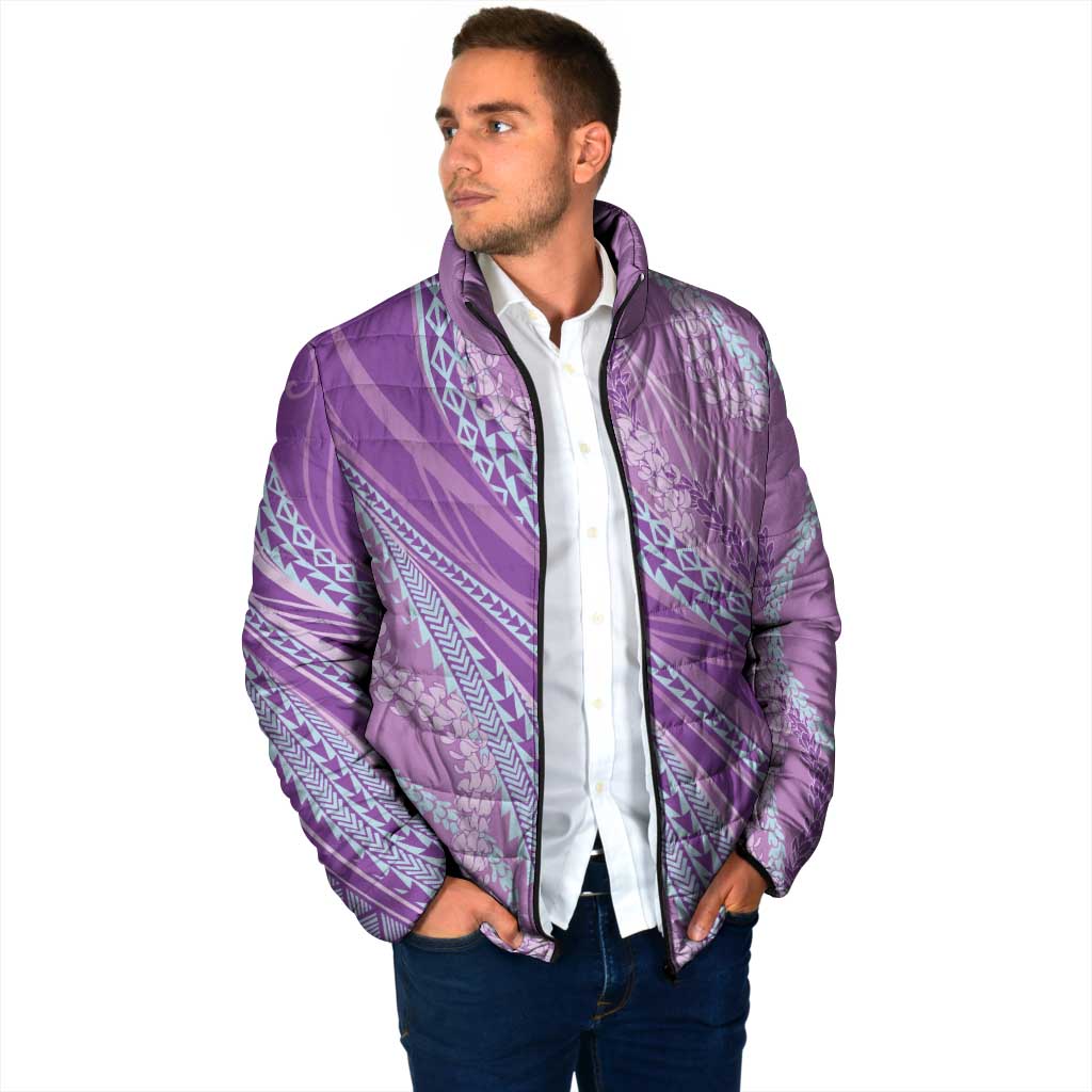 Polynesian Puakeniken Pikake Twisted Lei Padded Jacket Amethys LT7 - Polynesian Pride