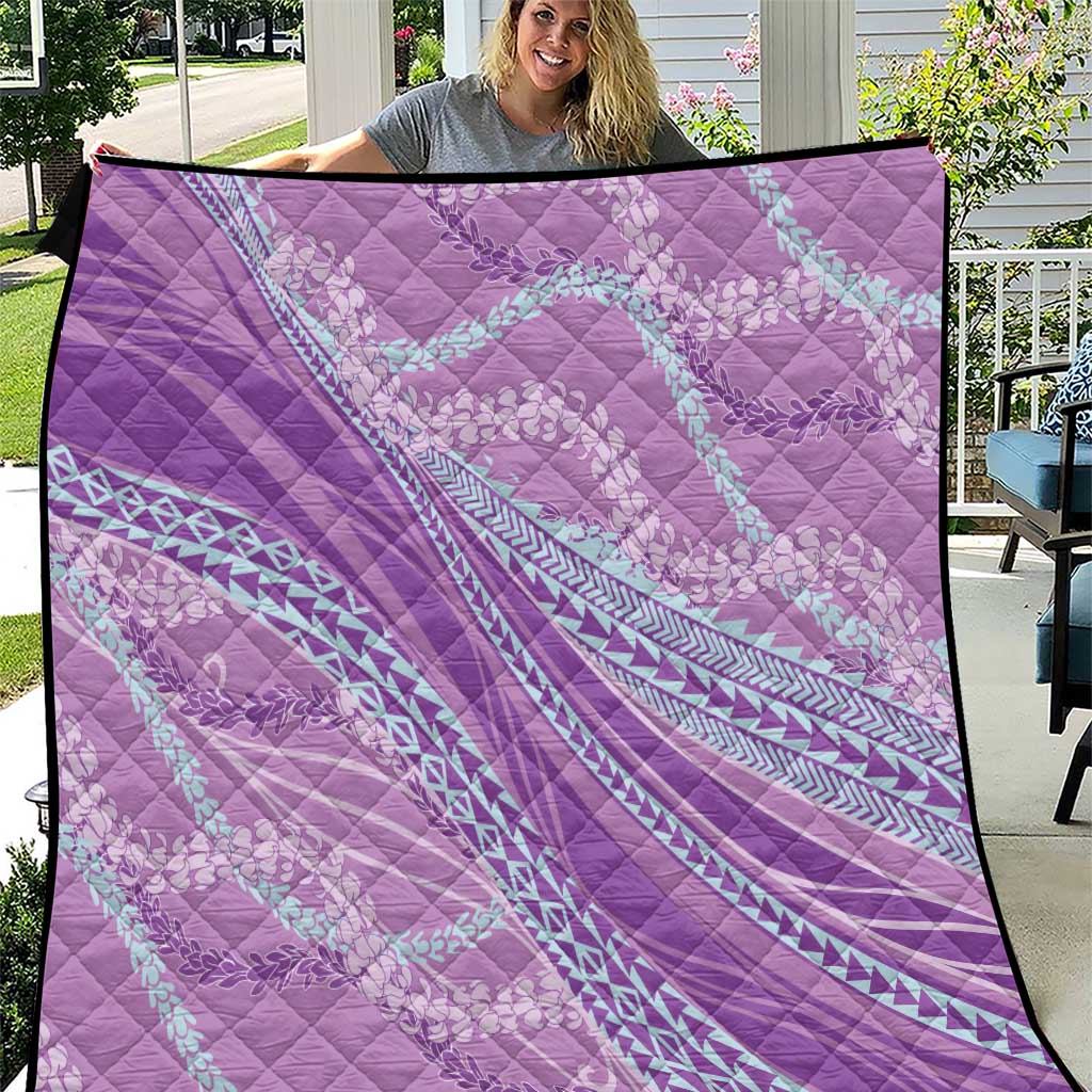 Polynesian Puakeniken Pikake Twisted Lei Quilt Amethys - Polynesian Pride