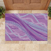 Polynesian Puakeniken Pikake Twisted Lei Rubber Doormat Amethys LT7 Amethys - Polynesian Pride