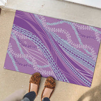 Polynesian Puakeniken Pikake Twisted Lei Rubber Doormat Amethys LT7 - Polynesian Pride