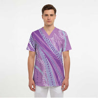 Polynesian Puakeniken Pikake Twisted Lei Scrub Top Amethys LT7 - Polynesian Pride