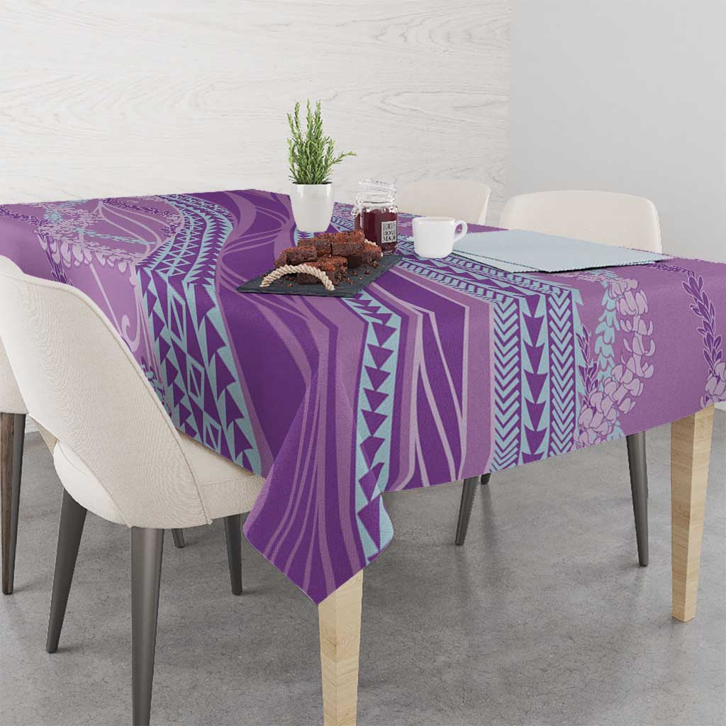 Polynesian Puakeniken Pikake Twisted Lei Tablecloth Amethys - Polynesian Pride