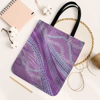 Polynesian Puakeniken Pikake Twisted Lei Tote Bag Amethys LT7 Black Strap One Size Amethys - Polynesian Pride