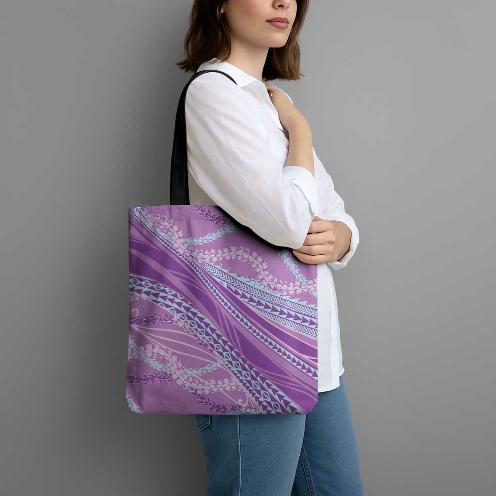 Polynesian Puakeniken Pikake Twisted Lei Tote Bag Amethys LT7 - Polynesian Pride