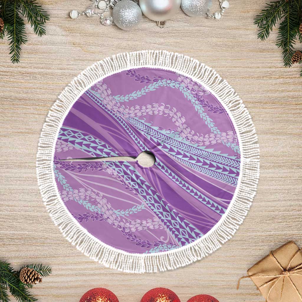 Polynesian Puakeniken Pikake Twisted Lei Tree Skirt Amethys - Polynesian Pride
