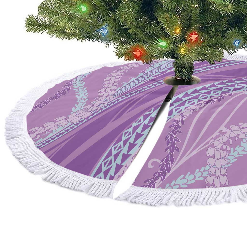Polynesian Puakeniken Pikake Twisted Lei Tree Skirt Amethys - Polynesian Pride