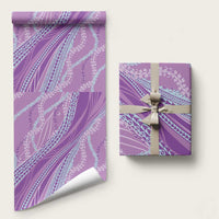 Polynesian Puakeniken Pikake Twisted Lei Wrapping Paper Amethys