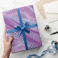 Polynesian Puakeniken Pikake Twisted Lei Wrapping Paper Amethys