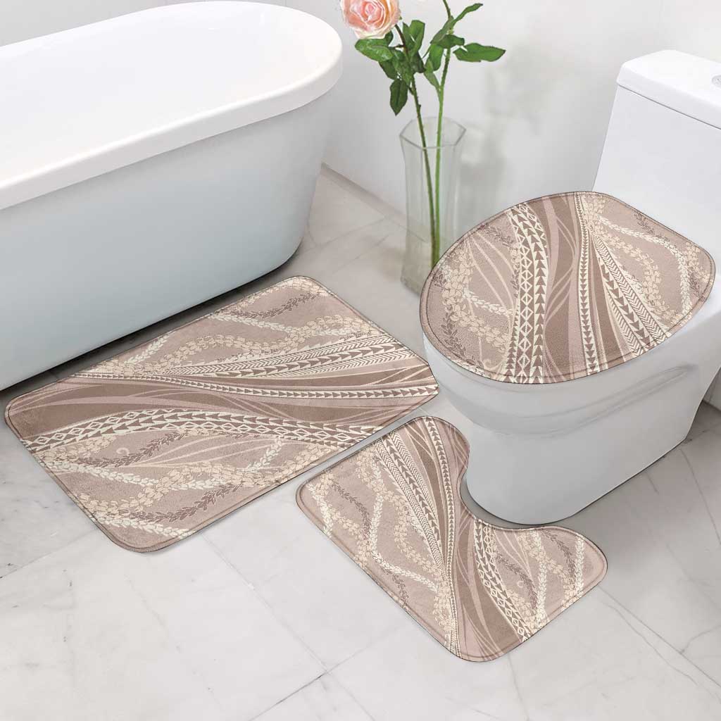 Polynesian Puakeniken Pikake Twisted Lei Bathroom Set Beige - Polynesian Pride