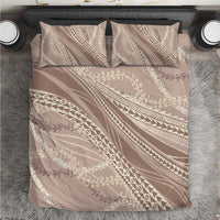 Polynesian Puakeniken Pikake Twisted Lei Bedding Set Beige LT7 Beige - Polynesian Pride