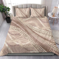 Polynesian Puakeniken Pikake Twisted Lei Bedding Set Beige LT7 - Polynesian Pride