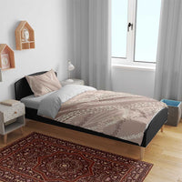 Polynesian Puakeniken Pikake Twisted Lei Bedding Set Beige LT7 - Polynesian Pride