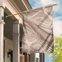 Polynesian Puakeniken Pikake Twisted Lei Garden Flag Beige LT7 House Flag Beige - Polynesian Pride