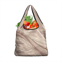 Polynesian Puakeniken Pikake Twisted Lei Grocery Bag Beige LT7 1-pack One Size Beige - Polynesian Pride