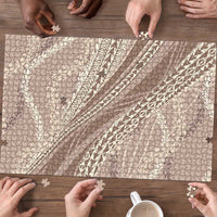 Polynesian Puakeniken Pikake Twisted Lei Puzzle Beige LT7 - Polynesian Pride