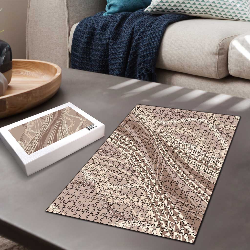 Polynesian Puakeniken Pikake Twisted Lei Puzzle Beige LT7 - Polynesian Pride