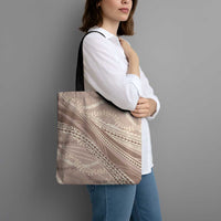 Polynesian Puakeniken Pikake Twisted Lei Tote Bag Beige LT7 - Polynesian Pride