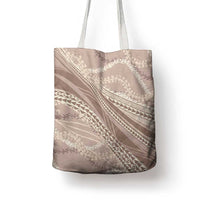 Polynesian Puakeniken Pikake Twisted Lei Tote Bag Beige LT7 - Polynesian Pride
