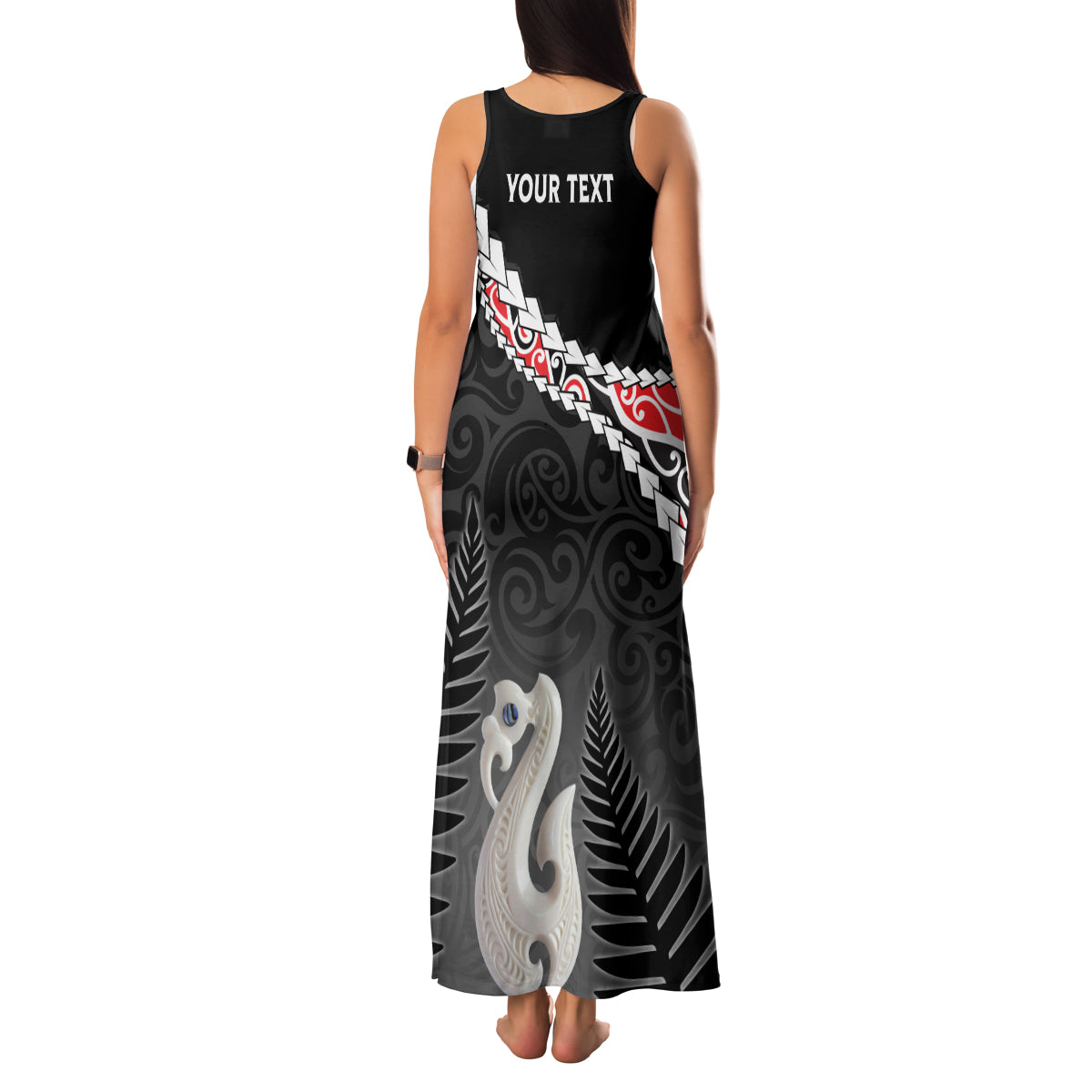 Personalised New Zealand Maori Family Matching Tank Maxi Dress and Hawaiian Shirt Manaia Mix Koru LT7 - Polynesian Pride