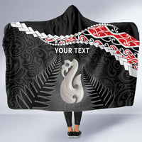 Personalised New Zealand Maori Hooded Blanket Manaia Mix Koru LT7 - Polynesian Pride