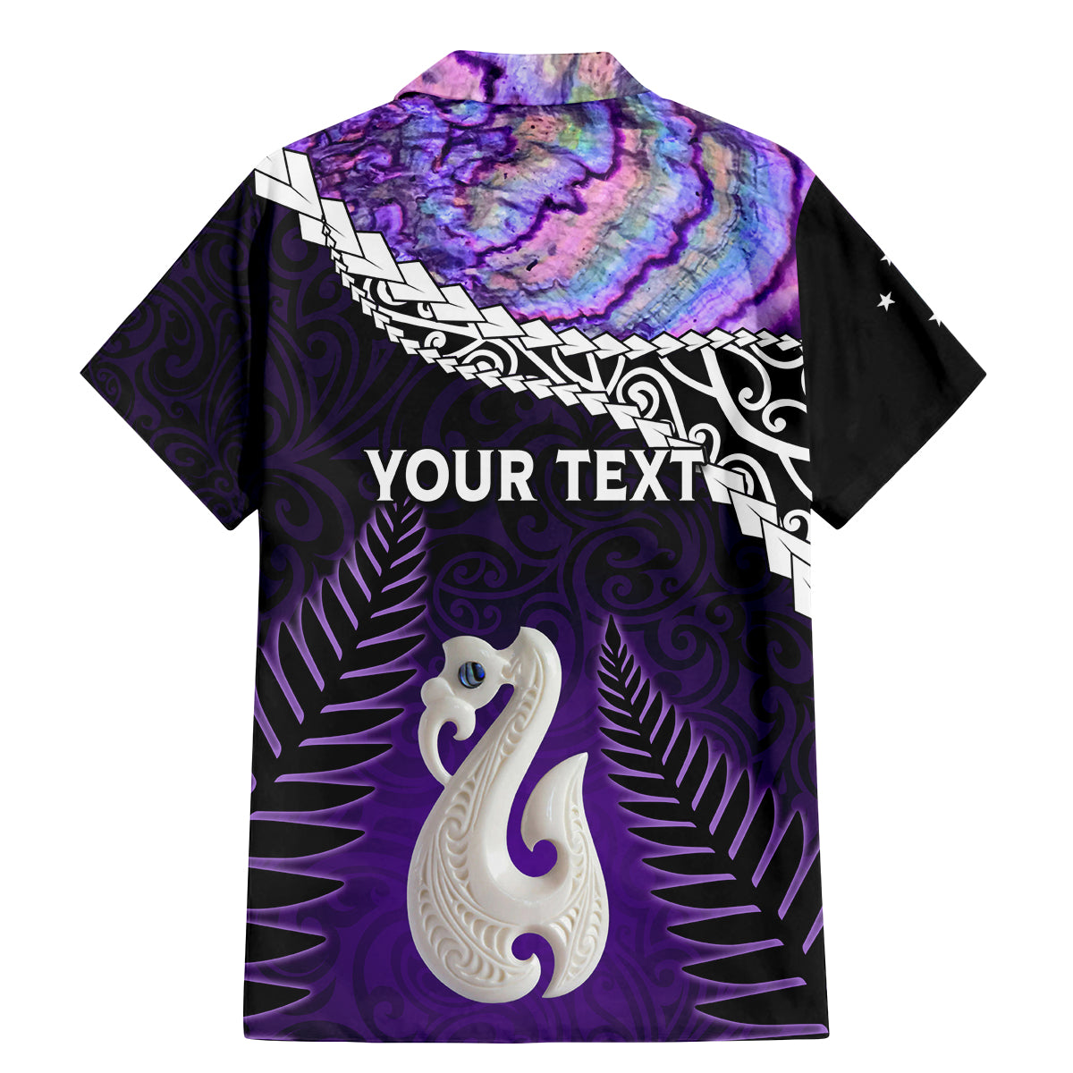 Personalised New Zealand Maori Family Matching Mermaid Dress and Hawaiian Shirt Manaia Paua Shell Purple LT7 - Polynesian Pride