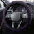 Personalised New Zealand Maori Steering Wheel Cover Manaia Paua Shell Purple LT7 - Polynesian Pride