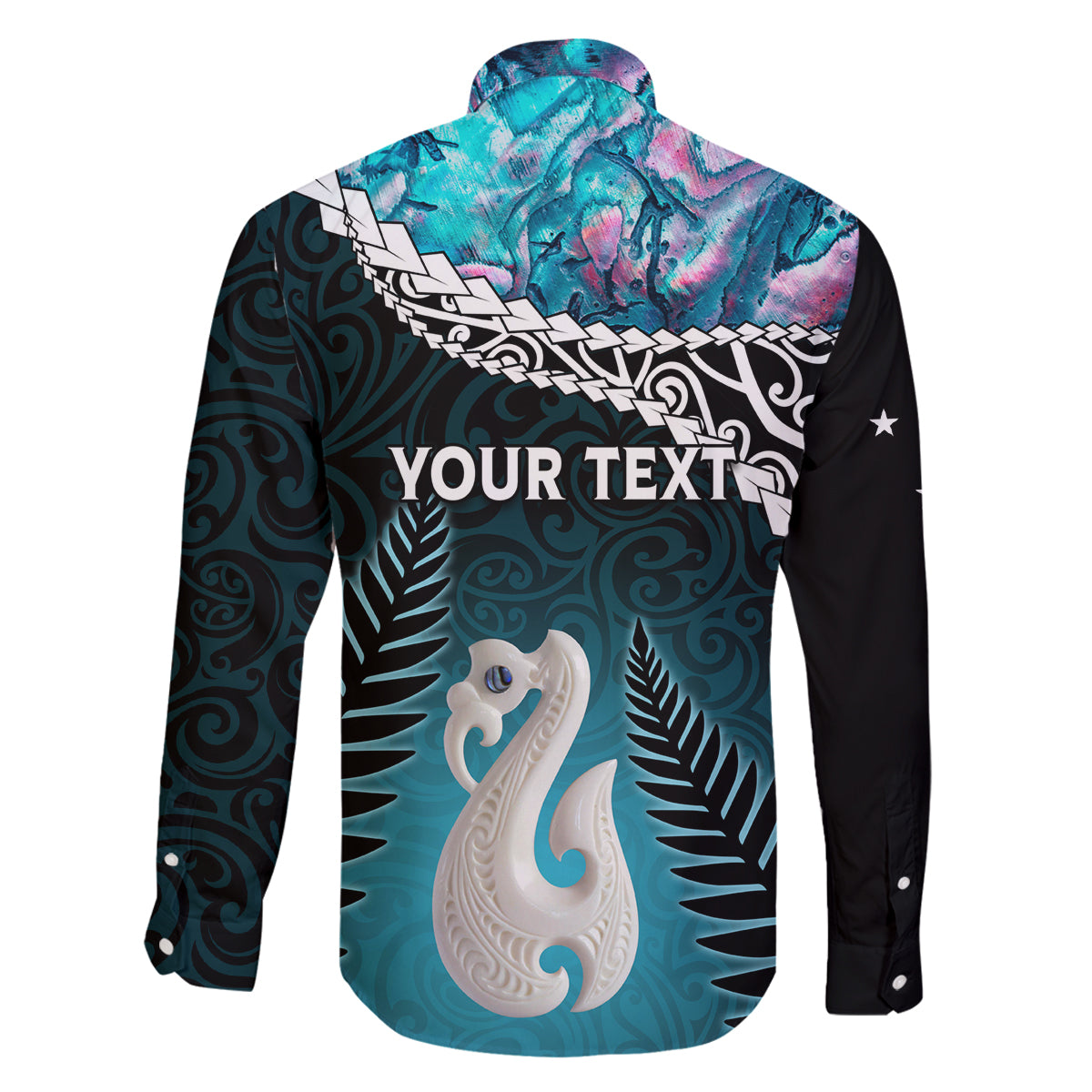 Personalised New Zealand Maori Family Matching Tank Maxi Dress and Hawaiian Shirt Manaia Paua Shell Turquoise LT7 - Polynesian Pride