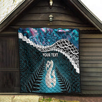Personalised New Zealand Maori Quilt Manaia Paua Shell Turquoise LT7 - Polynesian Pride