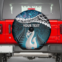 Personalised New Zealand Maori Spare Tire Cover Manaia Paua Shell Turquoise LT7 - Polynesian Pride