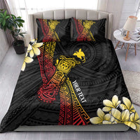 Personalized Papua New Guinea Bedding Set Kundu Drum Carving Motifs