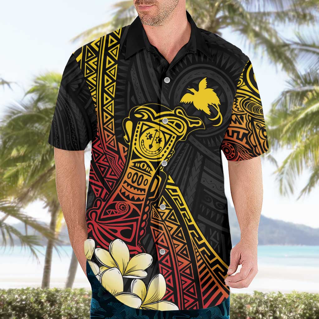 Personalized Papua New Guinea Hawaiian Shirt Kundu Drum Carving Motifs
