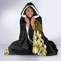 Personalized Papua New Guinea Hooded Blanket Kundu Drum Carving Motifs