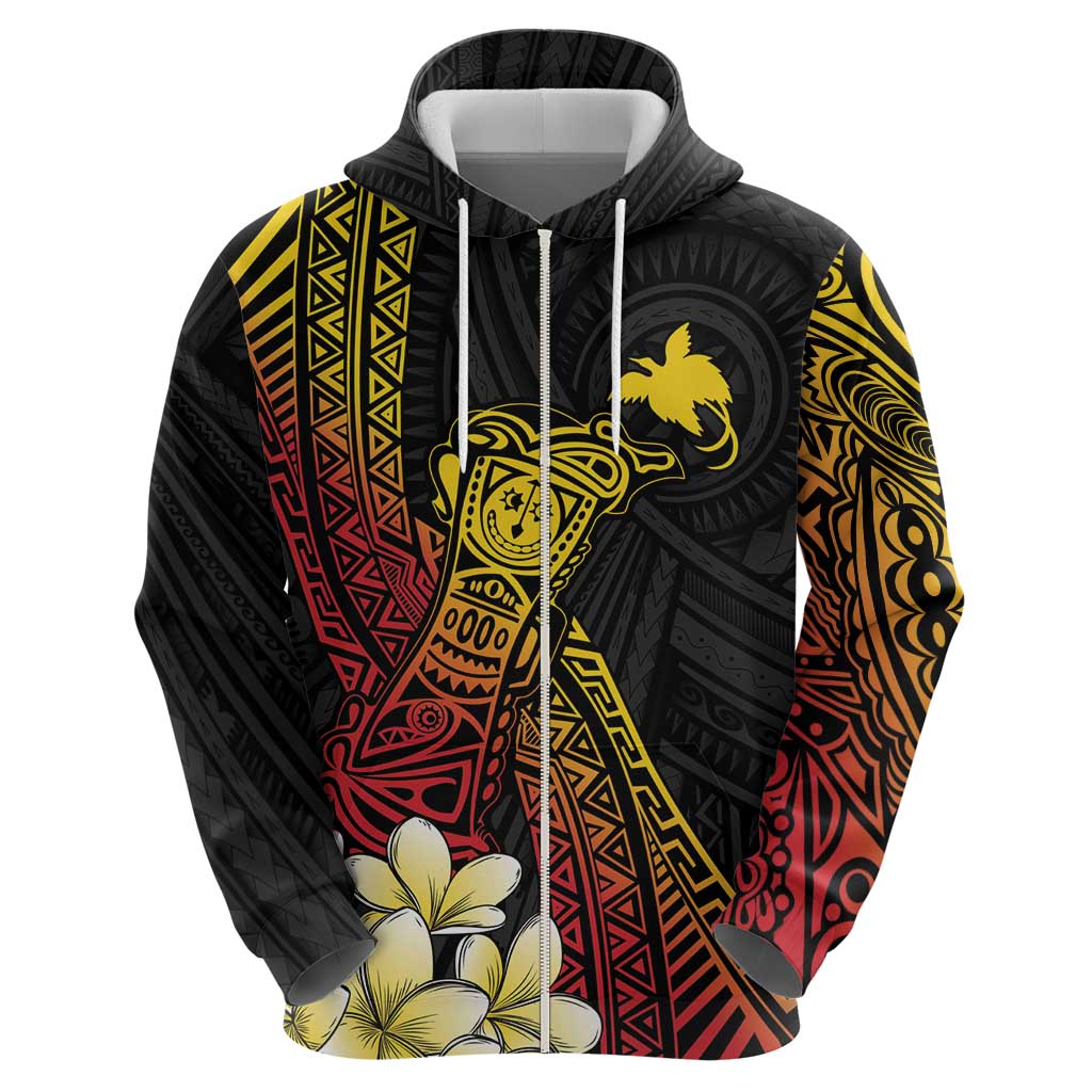 Personalized Papua New Guinea Hoodie Kundu Drum Carving Motifs