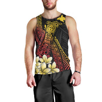 Personalized Papua New Guinea Men Tank Top Kundu Drum Carving Motifs