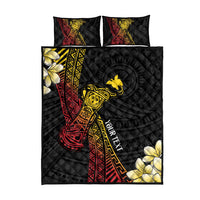 Personalized Papua New Guinea Quilt Bed Set Kundu Drum Carving Motifs
